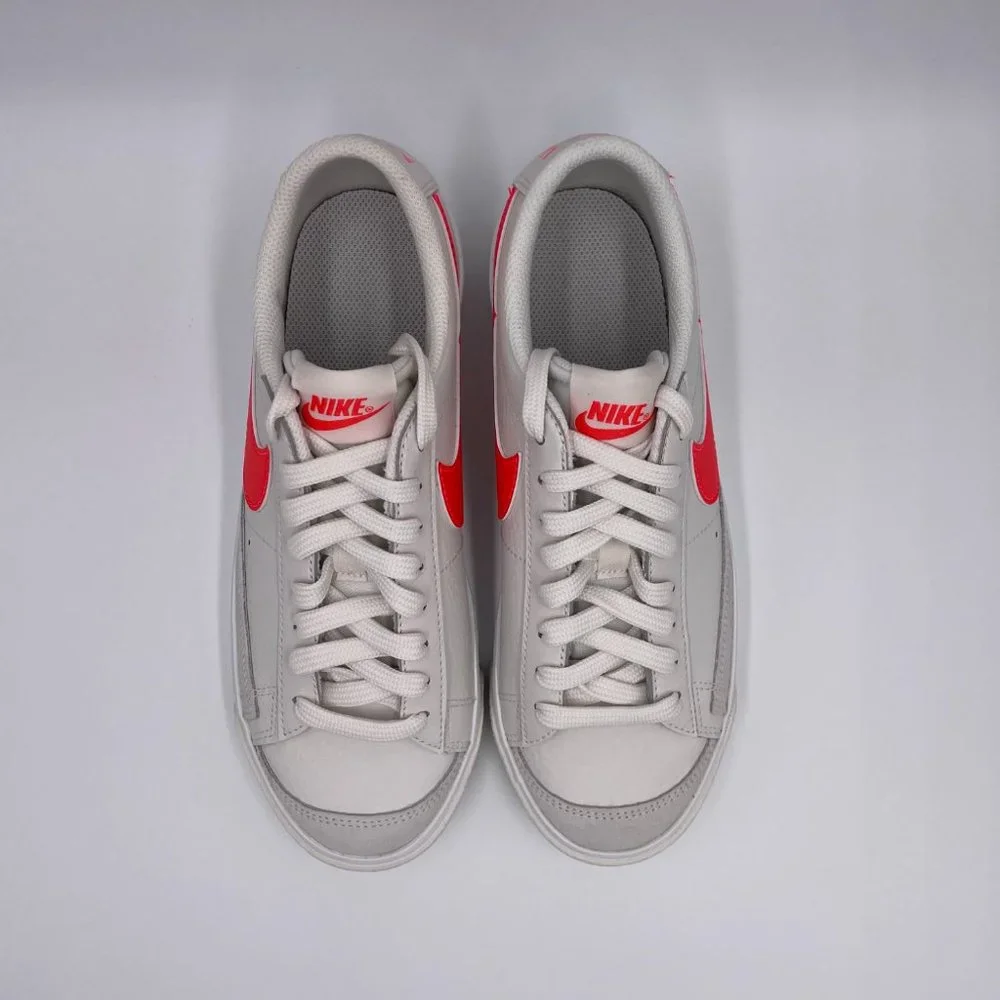 Nike Blazer Low ' 77 White / Crimson Womens Shoes - Picture 5 of 8